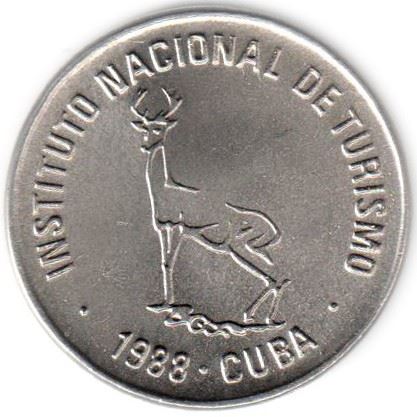 1 Centavo Coin | INTUR | Deer | Km:409 | 1988