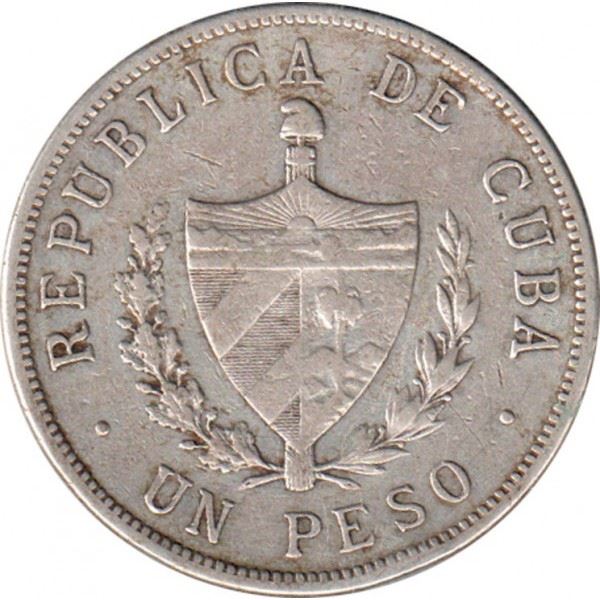 1 Peso Coin | Freedom and Fatherland | Km:15 | 1915 - 1934