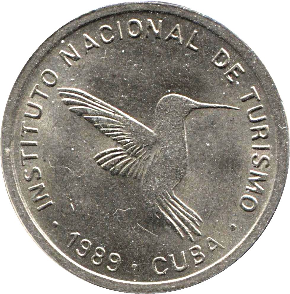 10 Centavos Coin | 21mm | INTUR | Non-magnetic | Km:415.2 | 1989