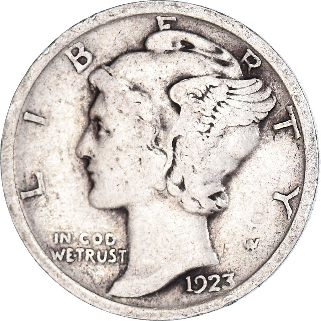 United States | 1 Dime Coin | Lady Liberty | Phrygian cap | KM140 | 1916 - 1945