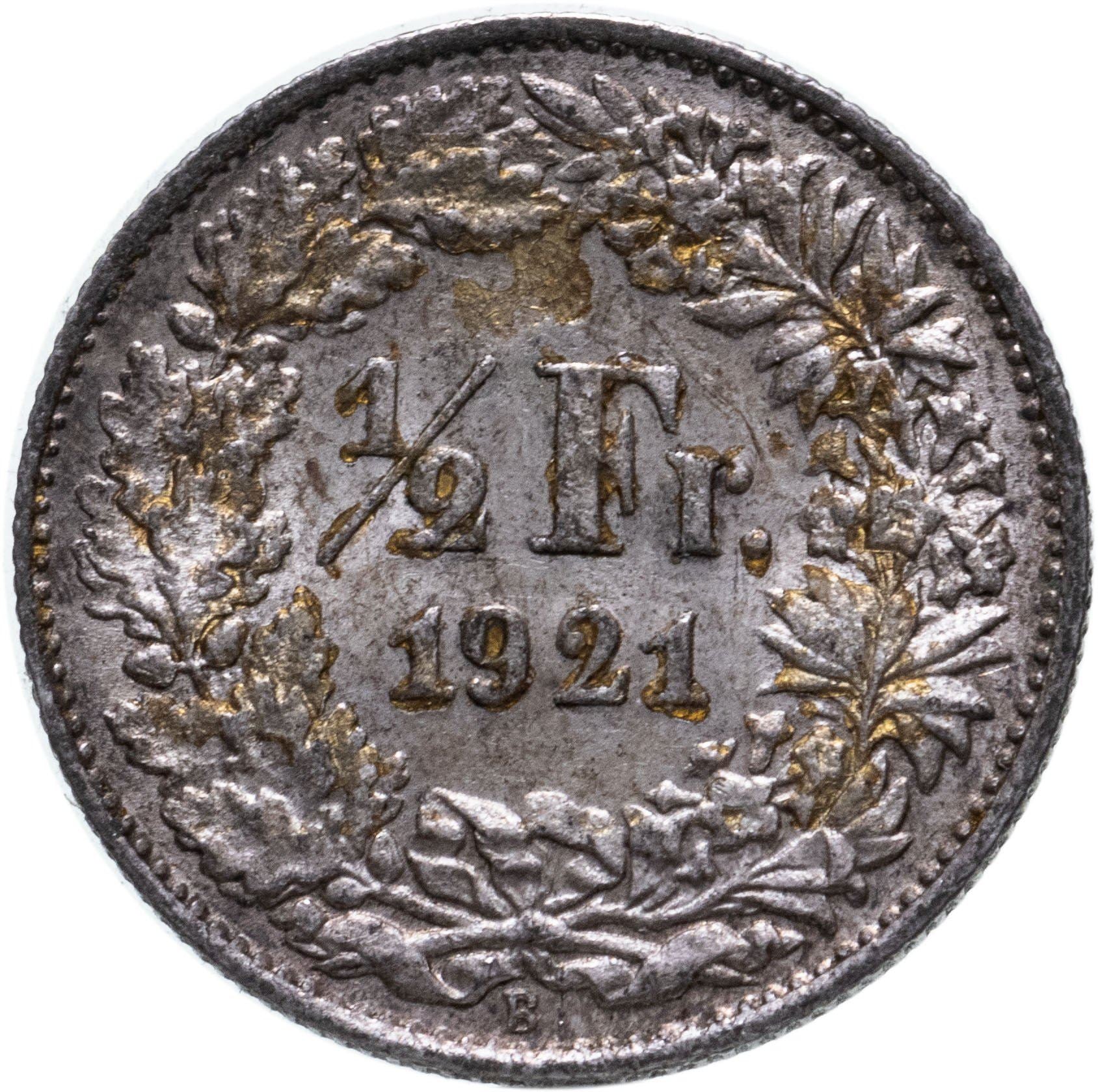 Switzerland Coin Swiss ½ Franc | Helvetia | KM23 | 1875 - 1967