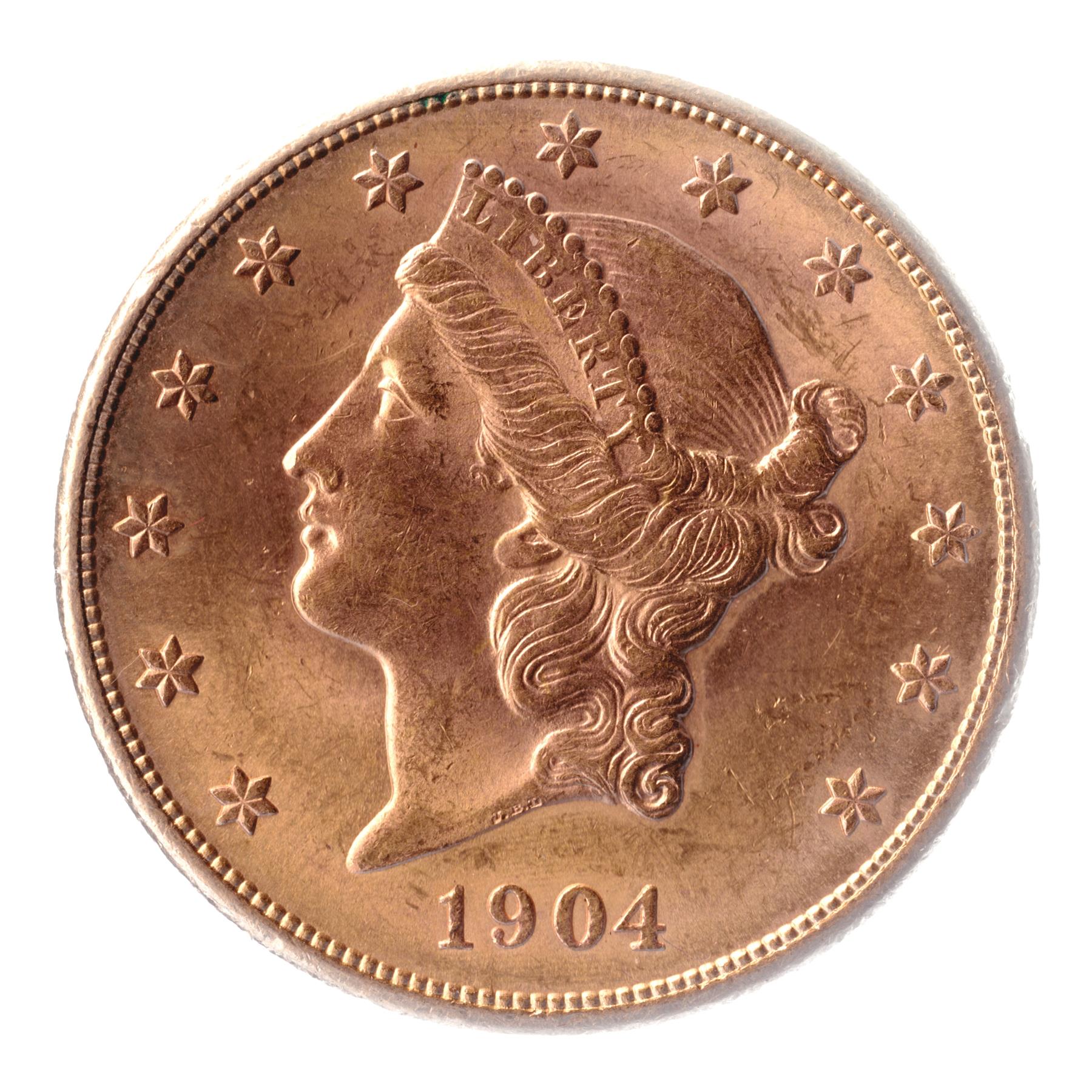 20 Dollars Coin Liberty Head - Double Eagle | 0.900 Gold | KM 74.3 | 1904