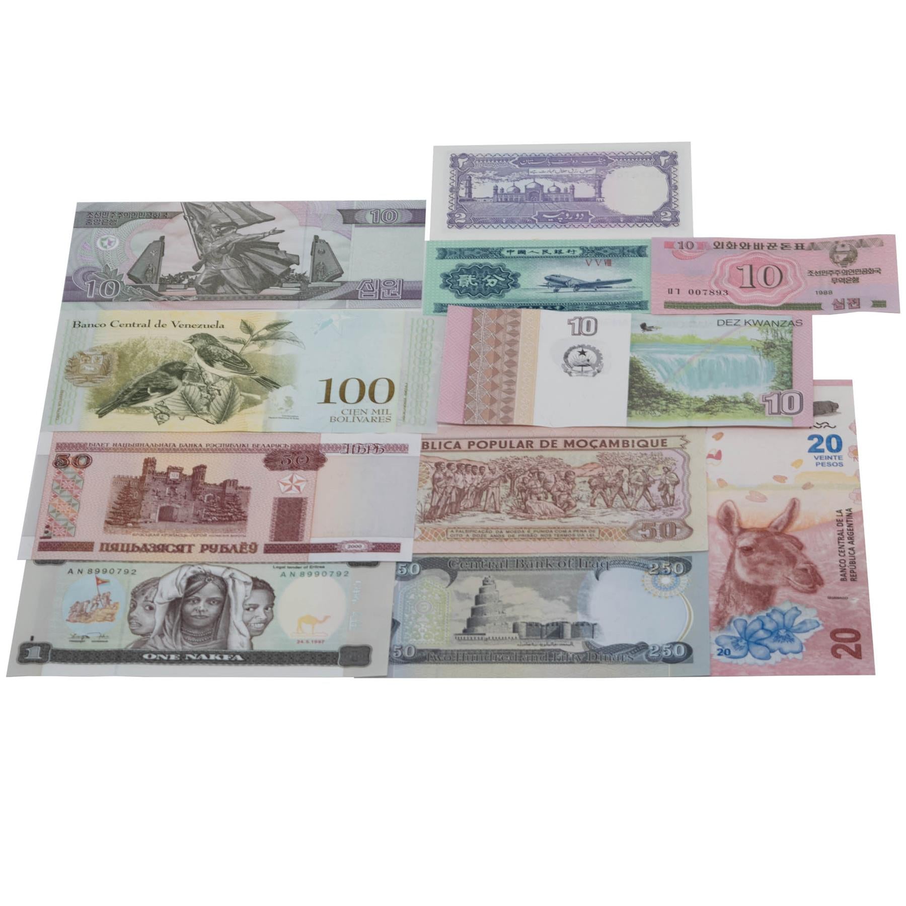 200 Banknotes | 35+ Countries | Valuable Paper Money | UNC