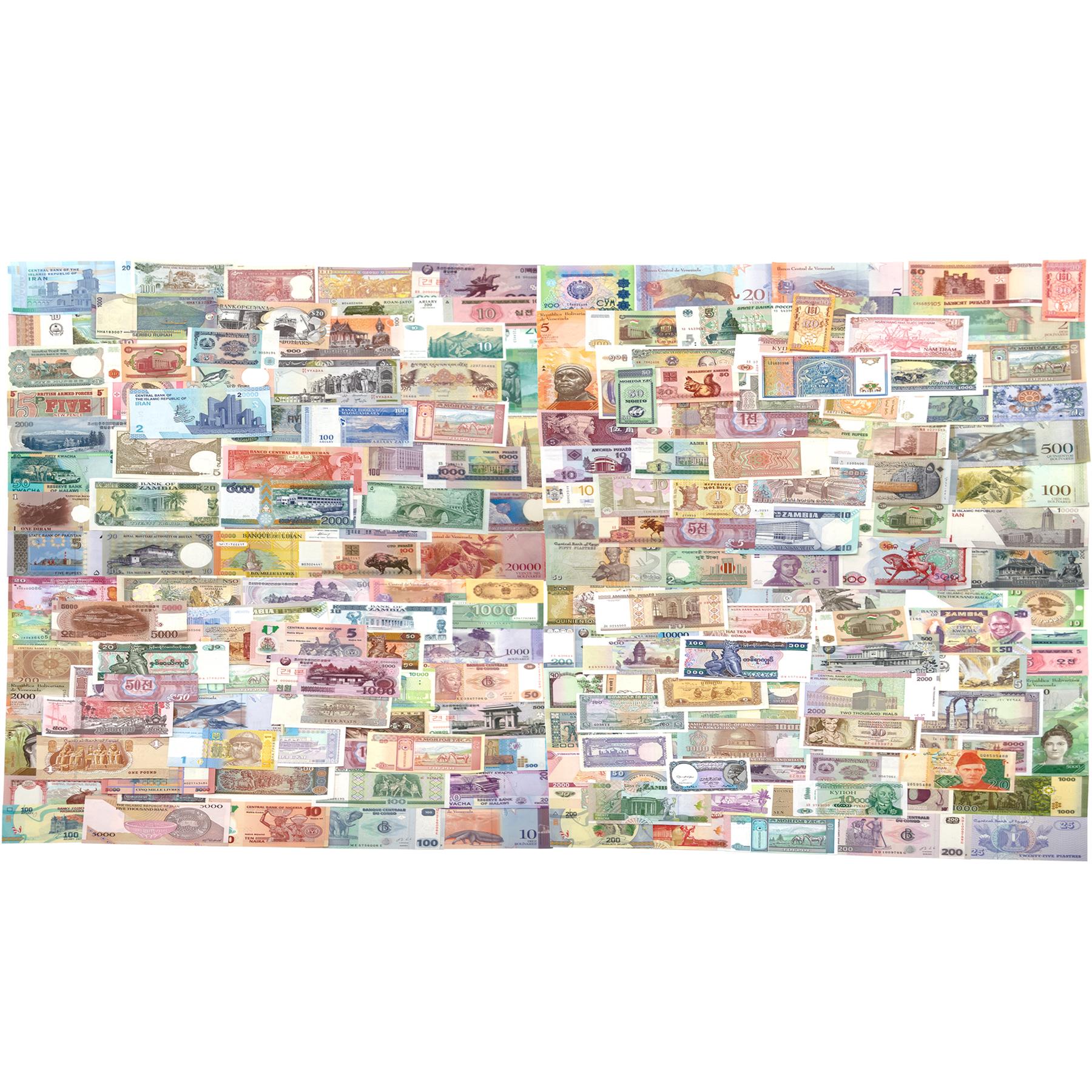 200 Banknotes | 35+ Countries | Valuable Paper Money | UNC