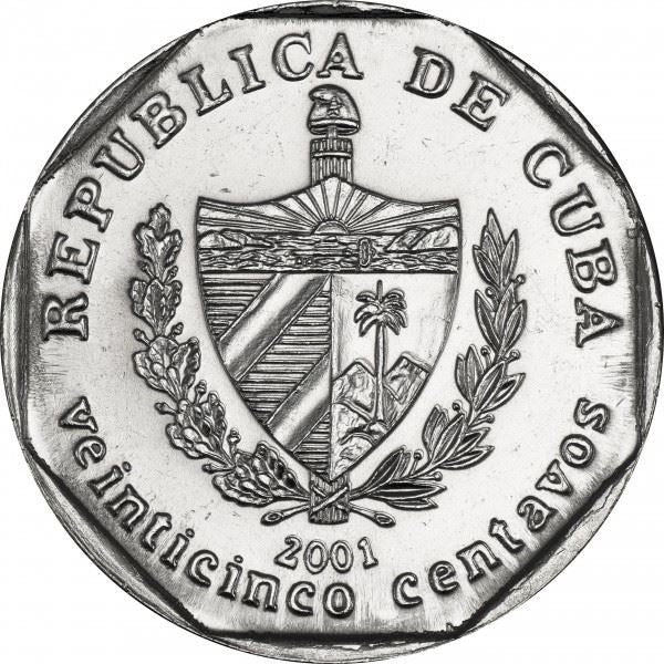 25 Centavos Coin | Church of San Francisco de Asis | Km:577 | 1994 - 2018