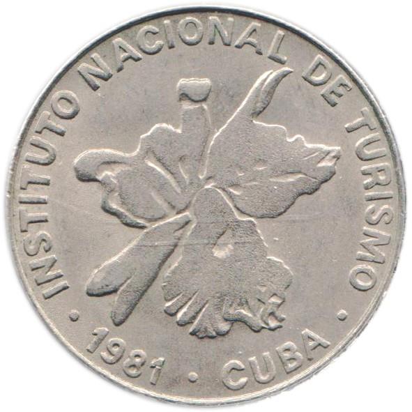 25 Centavos Coin | Number 25 | INTUR | Km:418.1 | 1981