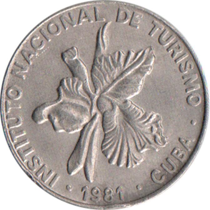 25 Centavos Coin | Number 25 | INTUR | Km:418.1 | 1981