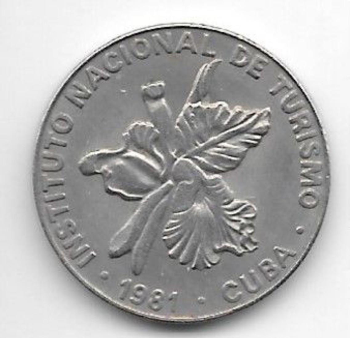 25 Centavos Coin | Number 25 | INTUR | Km:418.1 | 1981