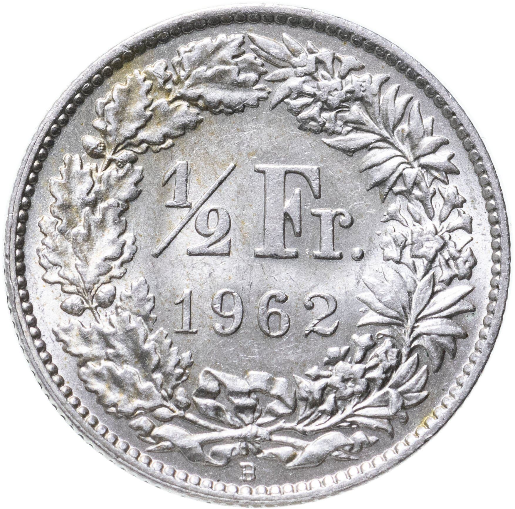 Switzerland Coin Swiss ½ Franc | Helvetia | KM23 | 1875 - 1967