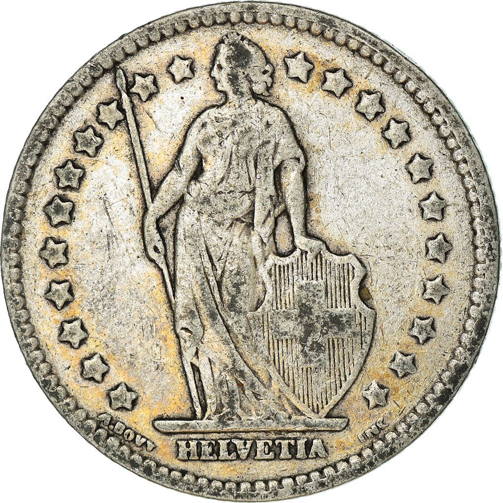 Switzerland Coin Swiss 1 Franc | Helvetia | KM24 | 1875 - 1967