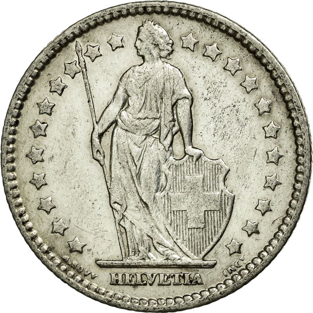 Switzerland Coin Swiss 1 Franc | Helvetia | KM24 | 1875 - 1967