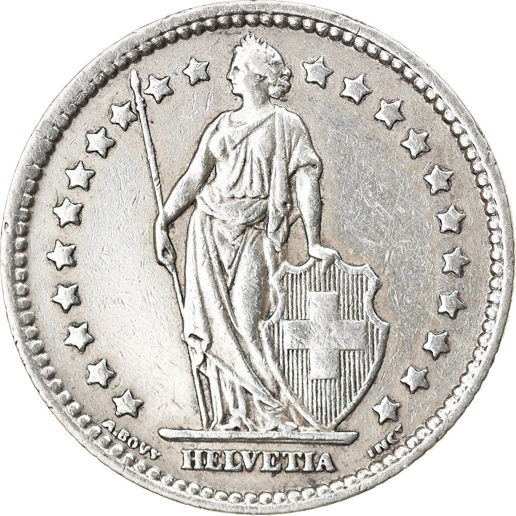 Switzerland Coin Swiss 1 Franc | Helvetia | KM24 | 1875 - 1967