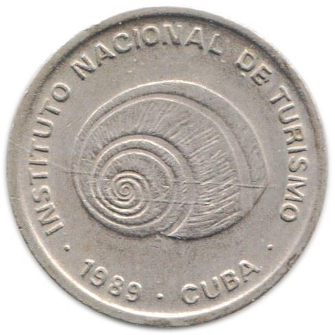 5 Centavos Coin | INTUR | Non-magnetic | Km:412.3 | 1989