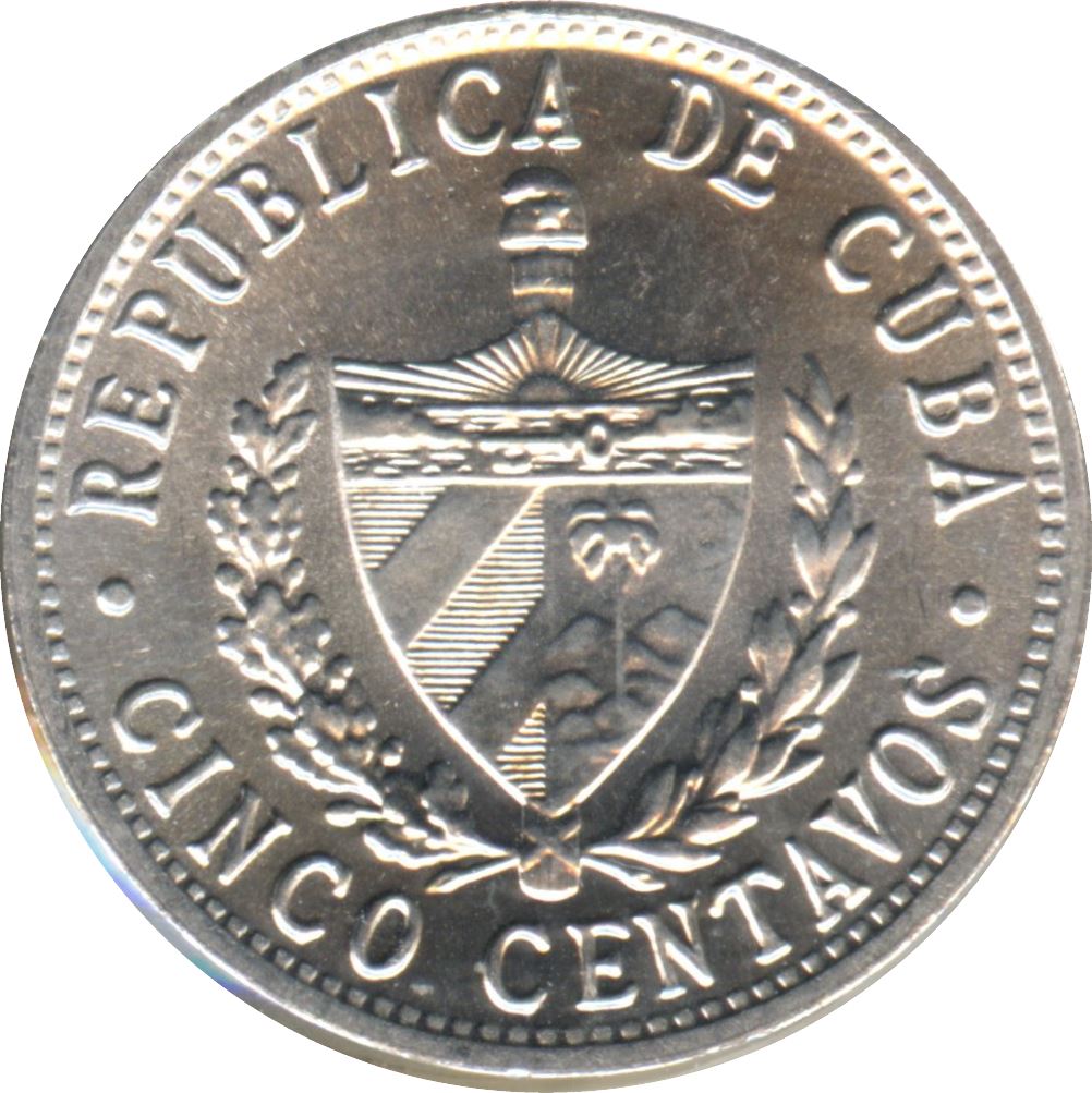 5 Centavos Coin | Patria | Libertad | Km:34 | 1963 - 2015