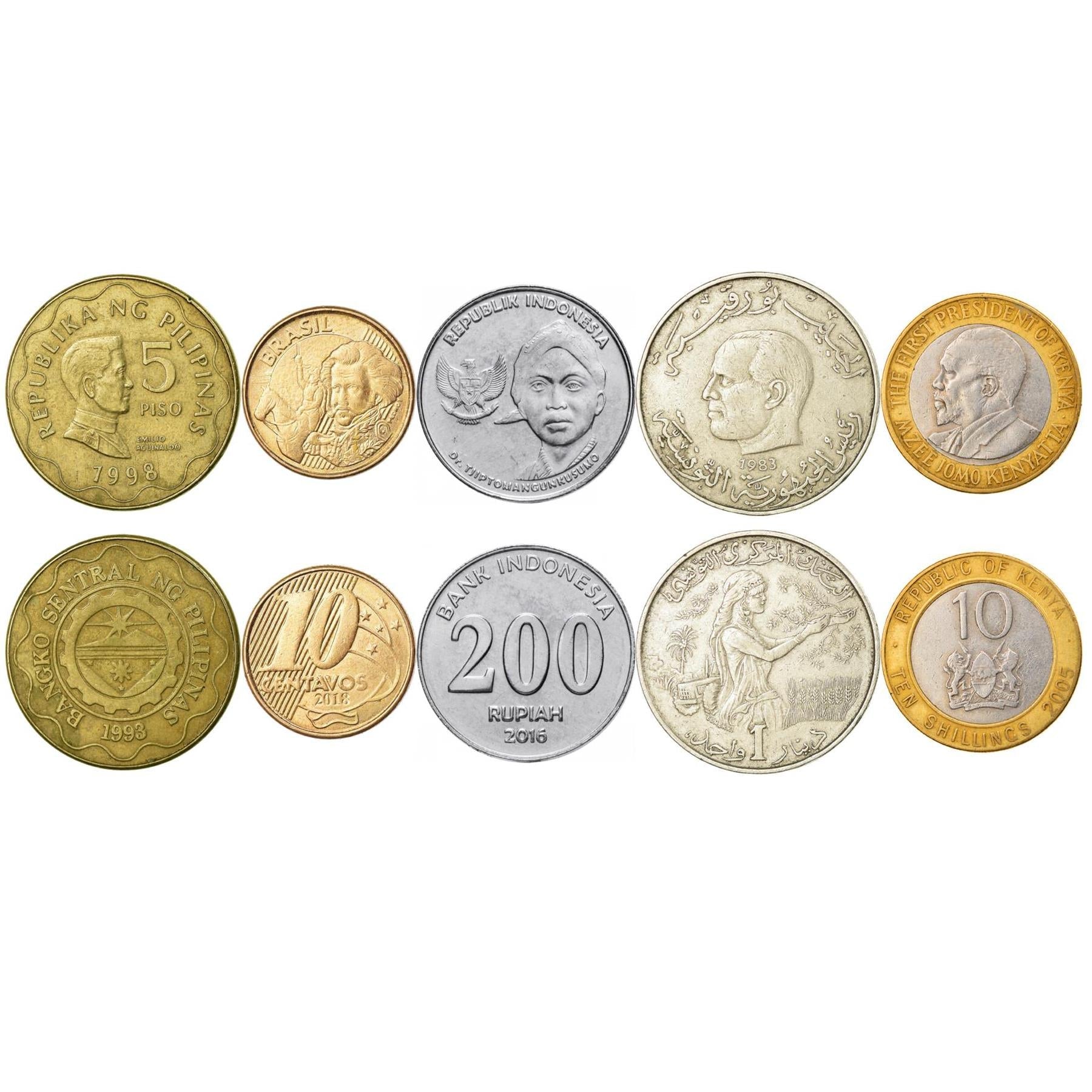 5 Coin Collection | Freedom Fighters Against European Empires | Nationalist | Independence | Colony | Activist | Nation | Revolution | Hero