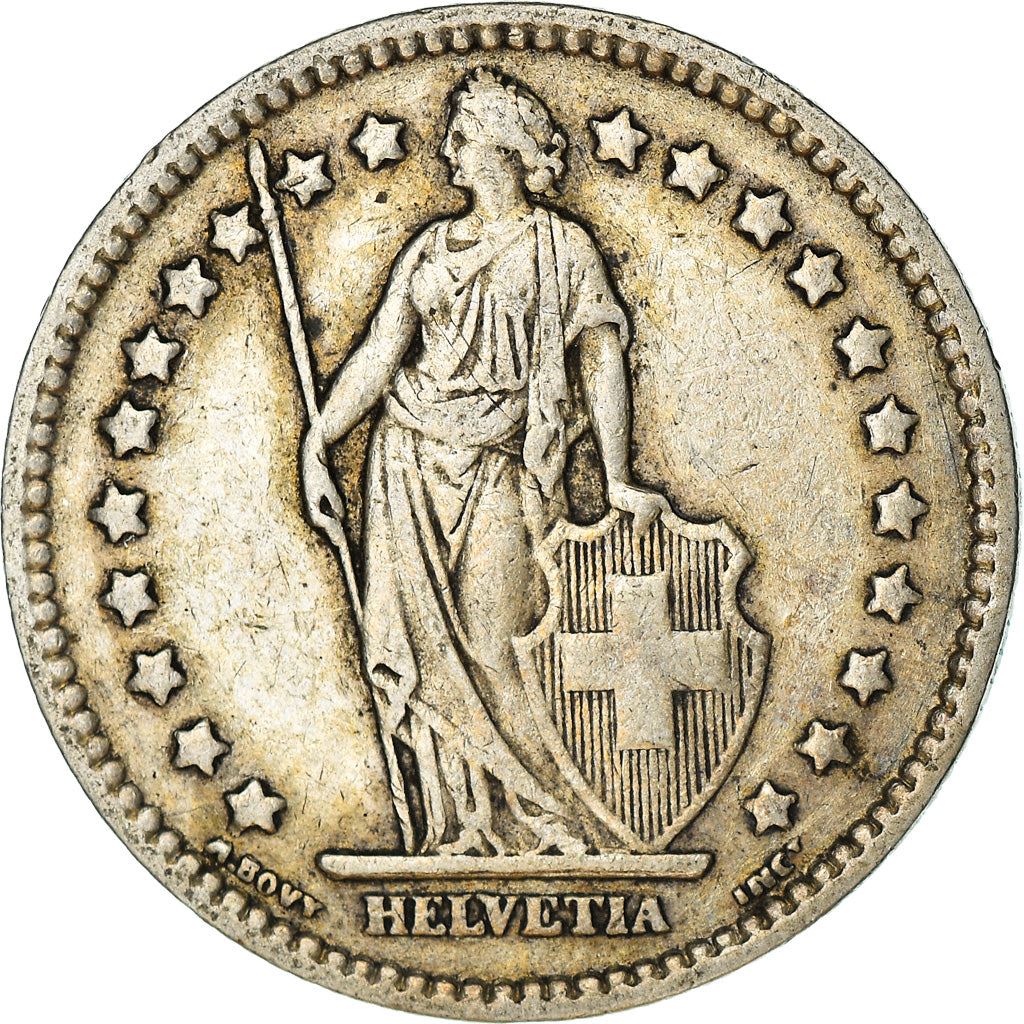 Switzerland Coin Swiss 1 Franc | Helvetia | KM24 | 1875 - 1967