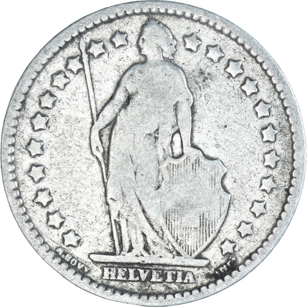 Switzerland Coin Swiss 1 Franc | Helvetia | KM24 | 1875 - 1967