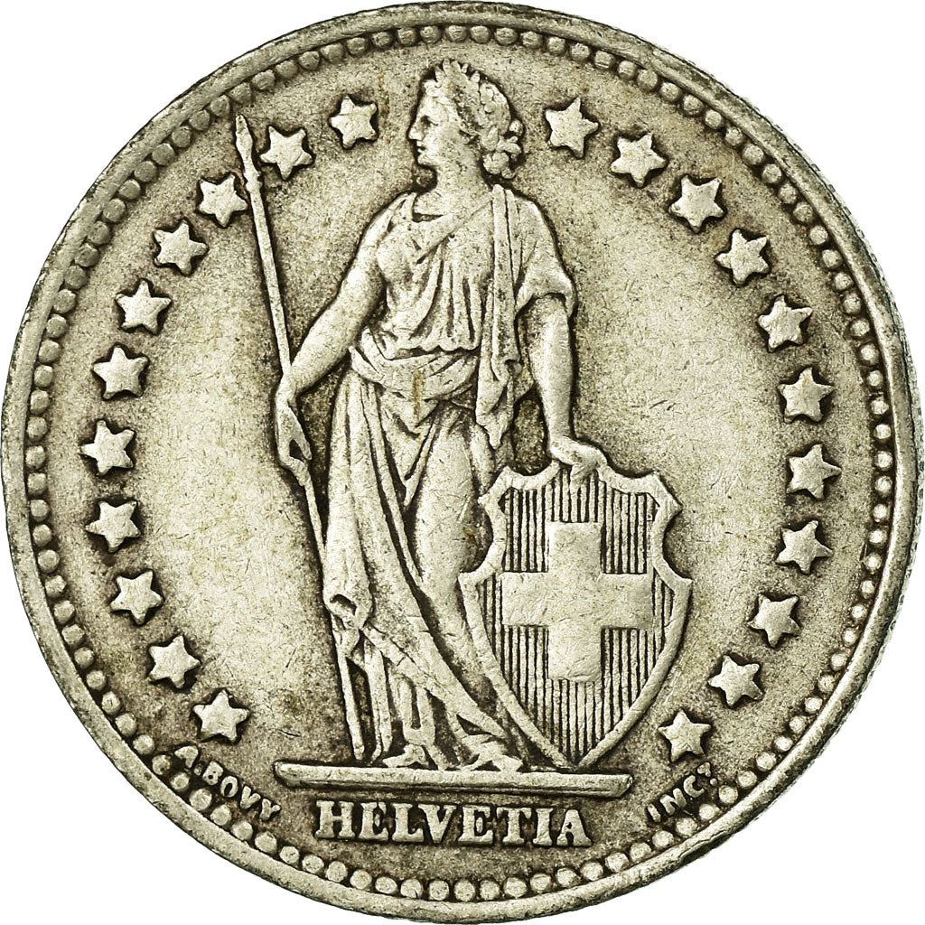 Switzerland Coin Swiss 1 Franc | Helvetia | KM24 | 1875 - 1967