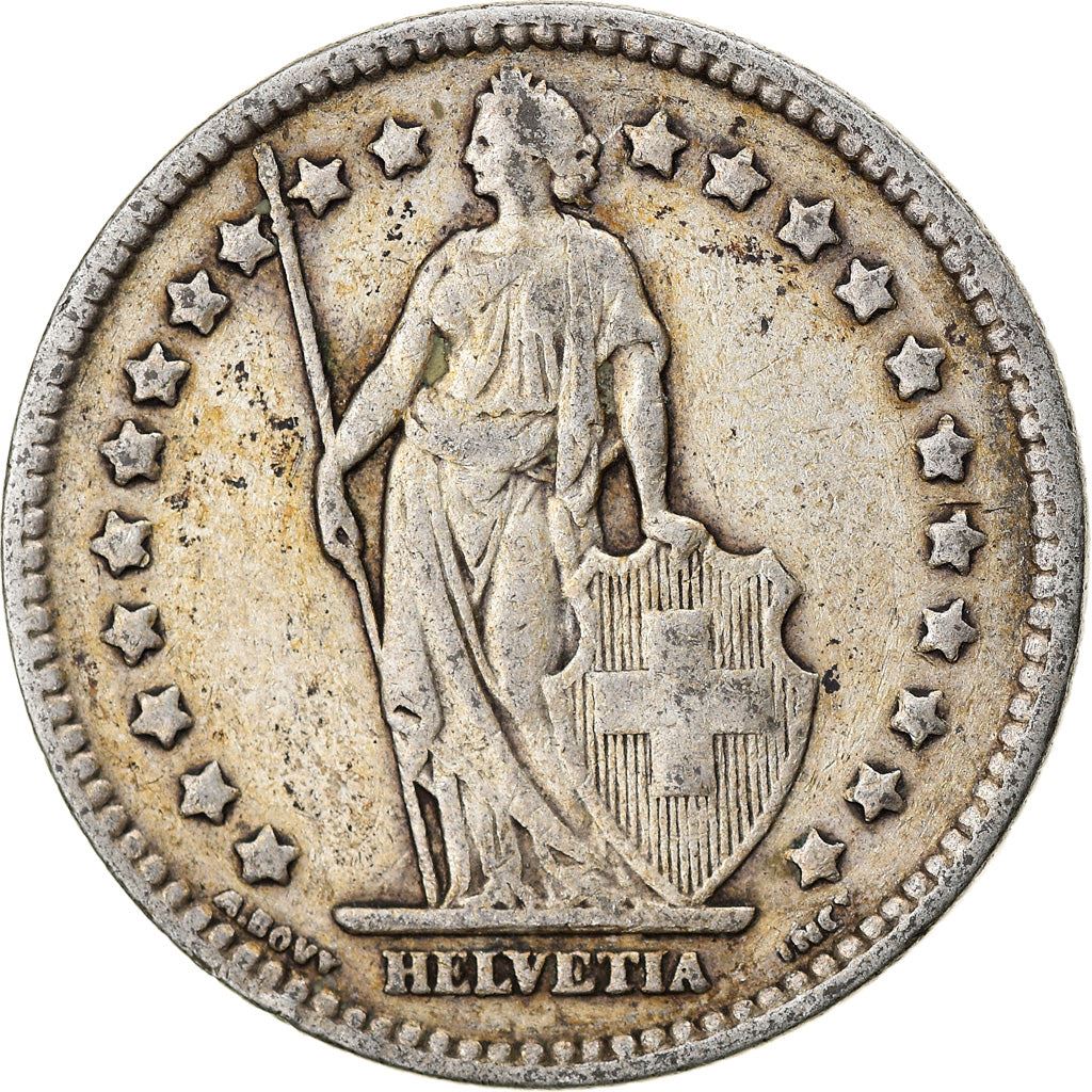 Switzerland Coin Swiss 1 Franc | Helvetia | KM24 | 1875 - 1967