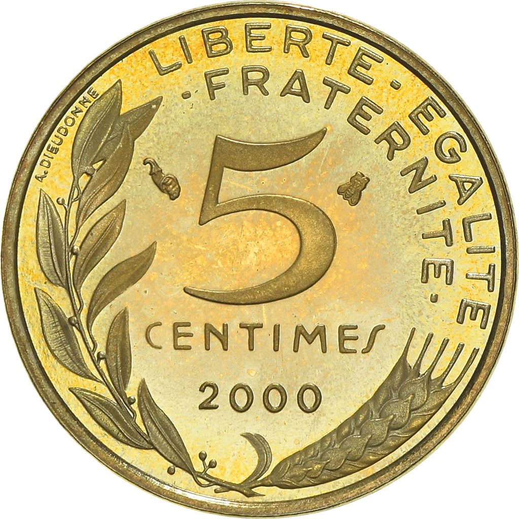 French Coin 5 Centimes | KM933 | France | 1966 - 2001