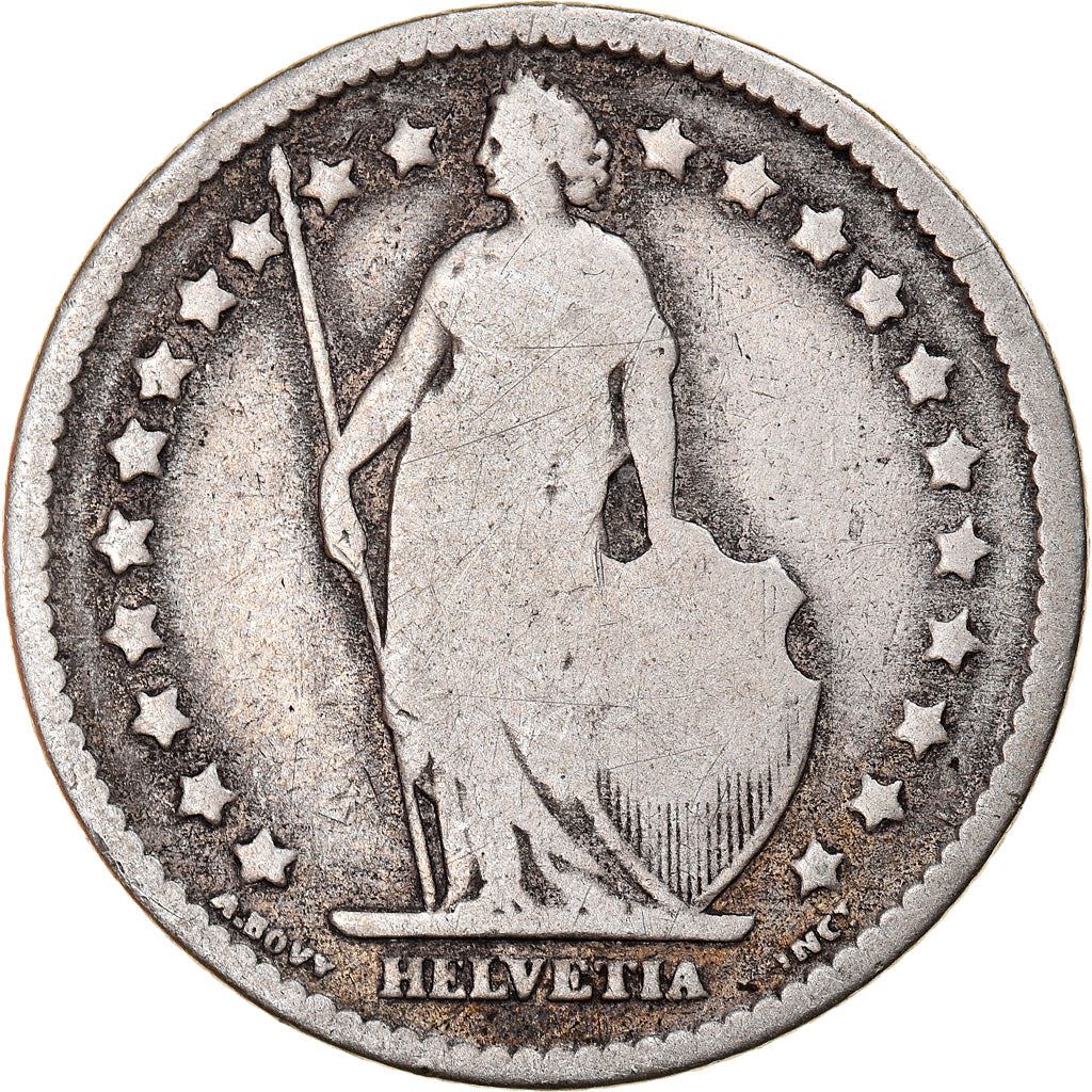 Switzerland Coin Swiss 1 Franc | Helvetia | KM24 | 1875 - 1967