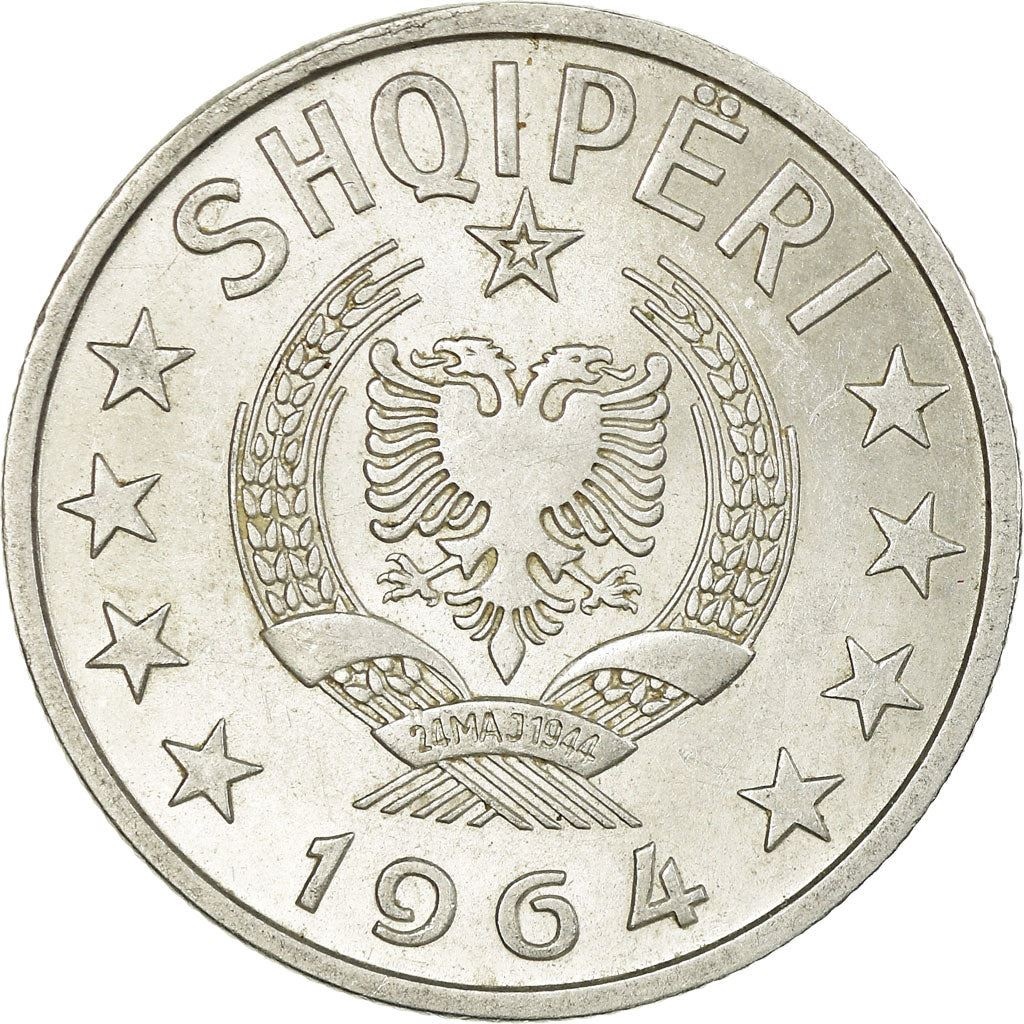 Albanian 50 Qindarka Coin | Star | KM42 | 1964