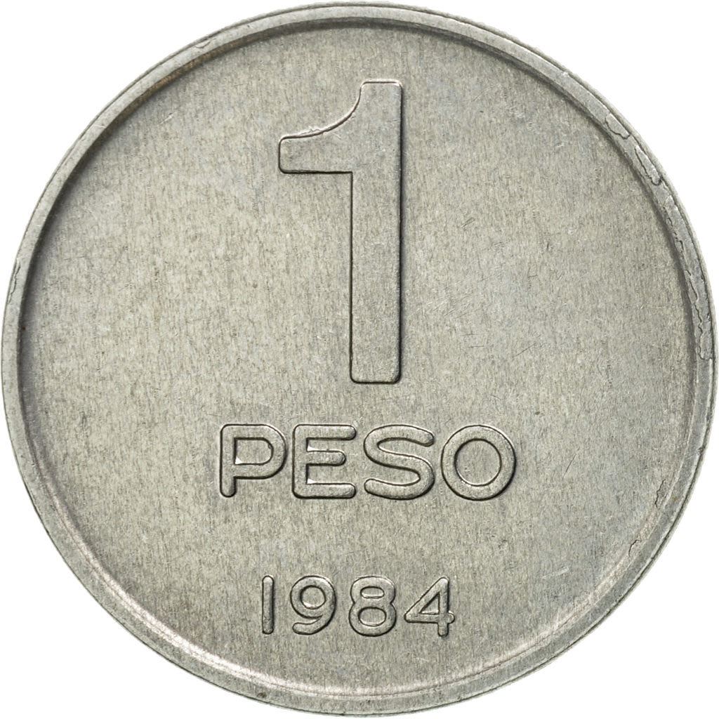 Argentina 1 Peso Coin | Argentine National Congress | Parliament | 1984