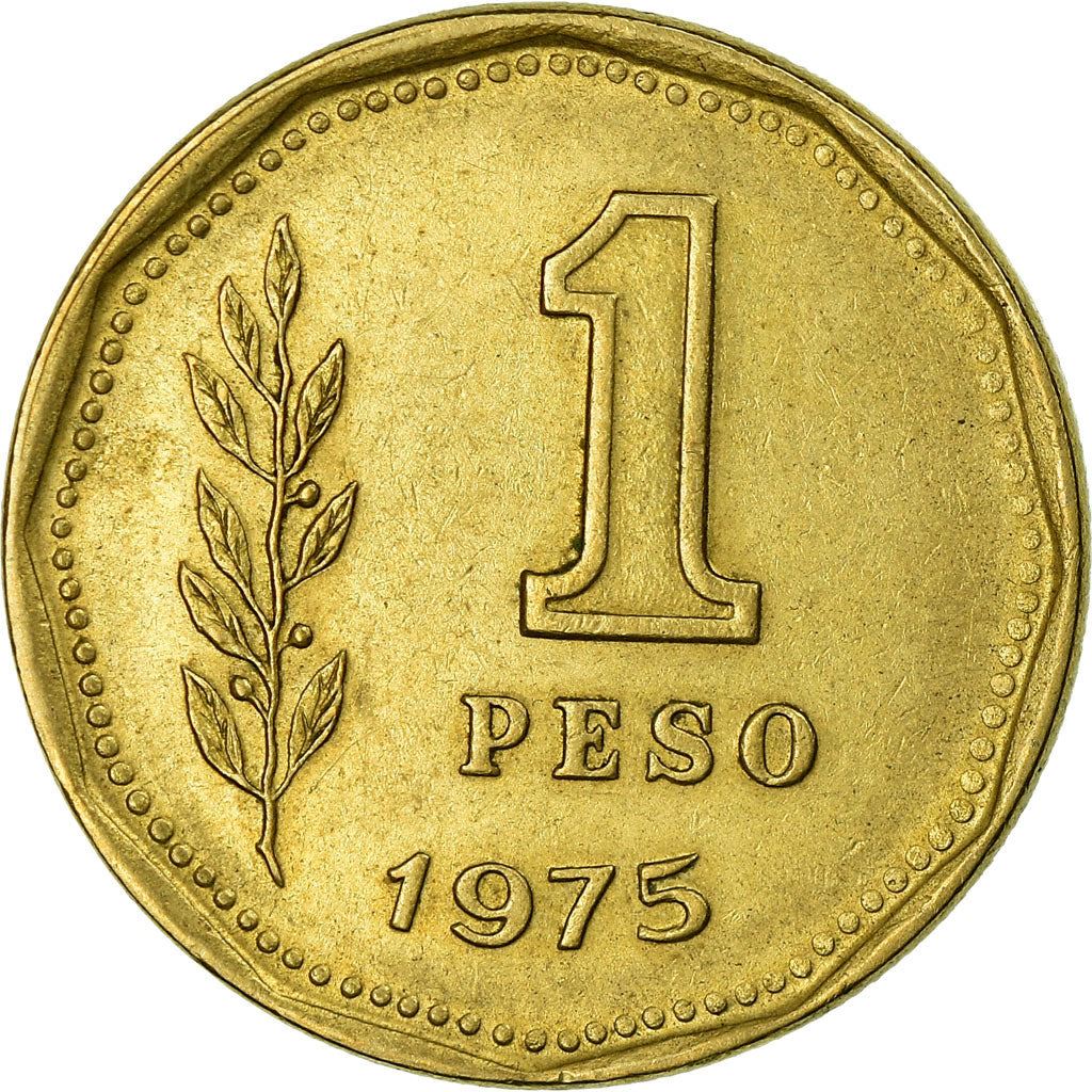 Argentina 1 Peso Coin | Grain Sprig | 1974 - 1976