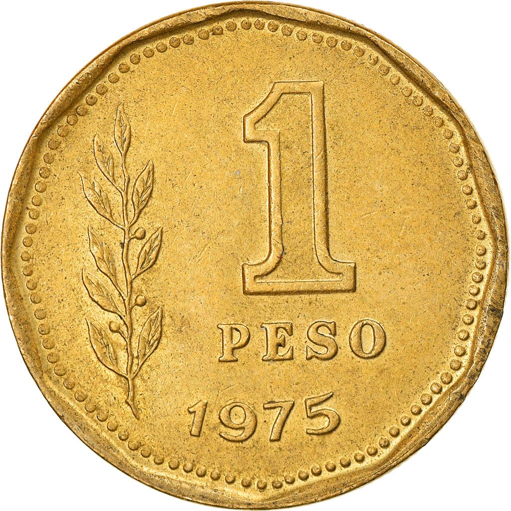 Argentina 1 Peso Coin | Grain Sprig | 1974 - 1976