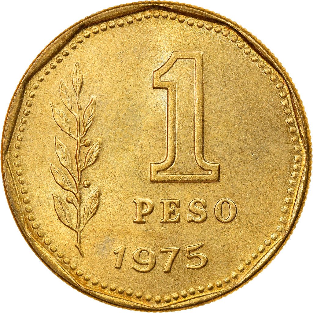 Argentina 1 Peso Coin | Grain Sprig | 1974 - 1976