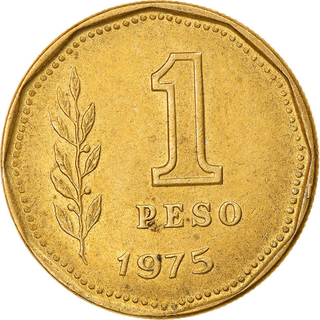 Argentina 1 Peso Coin | Grain Sprig | 1974 - 1976