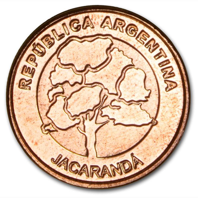 Argentina 1 Peso | Jacaranda Flower Coin | KM186 | 2017 - 2020