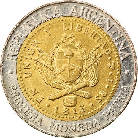 Argentina 1 Peso | National Sun Coin | KM112 | 1994 - 2016