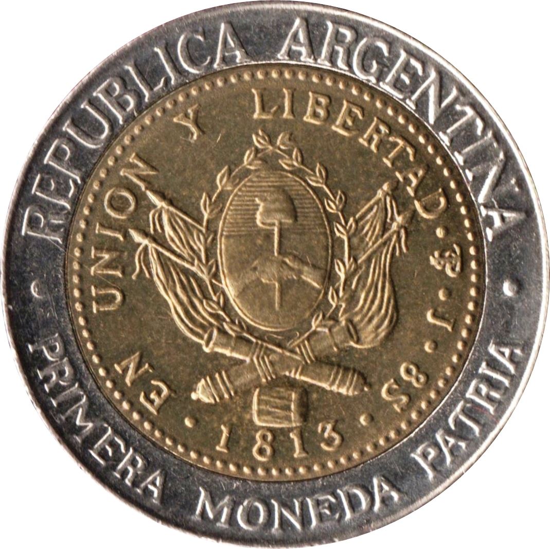 Argentina 1 Peso | National Sun Coin | KM112 | 1994 - 2016