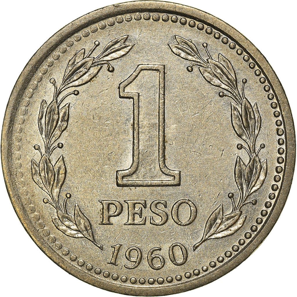 Argentina 1 Peso | Oudine | Phrygian cap Coin | KM57 | 1957 - 1962