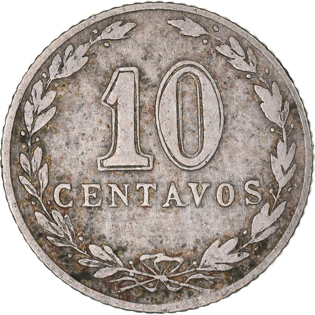 Argentina 10 Centavos Coin | Oudine | Phrygian cap | 1896 - 1942