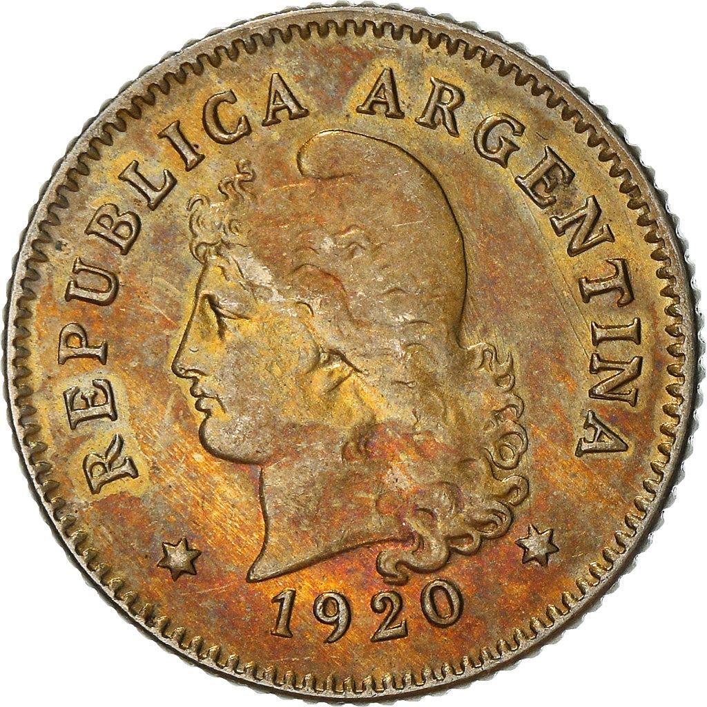 Argentina 10 Centavos Coin | Oudine | Phrygian cap | 1896 - 1942