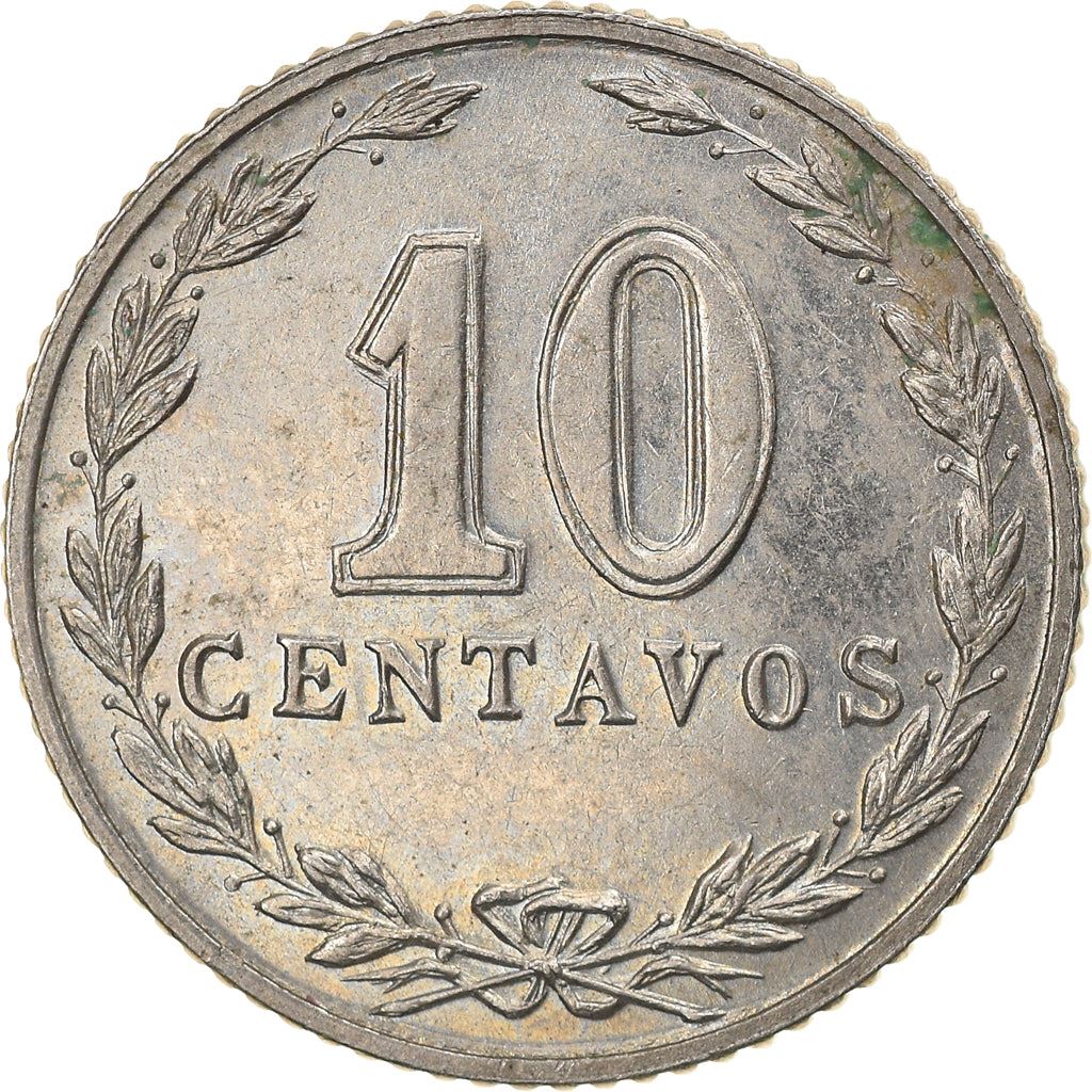 Argentina 10 Centavos Coin | Oudine | Phrygian cap | 1896 - 1942