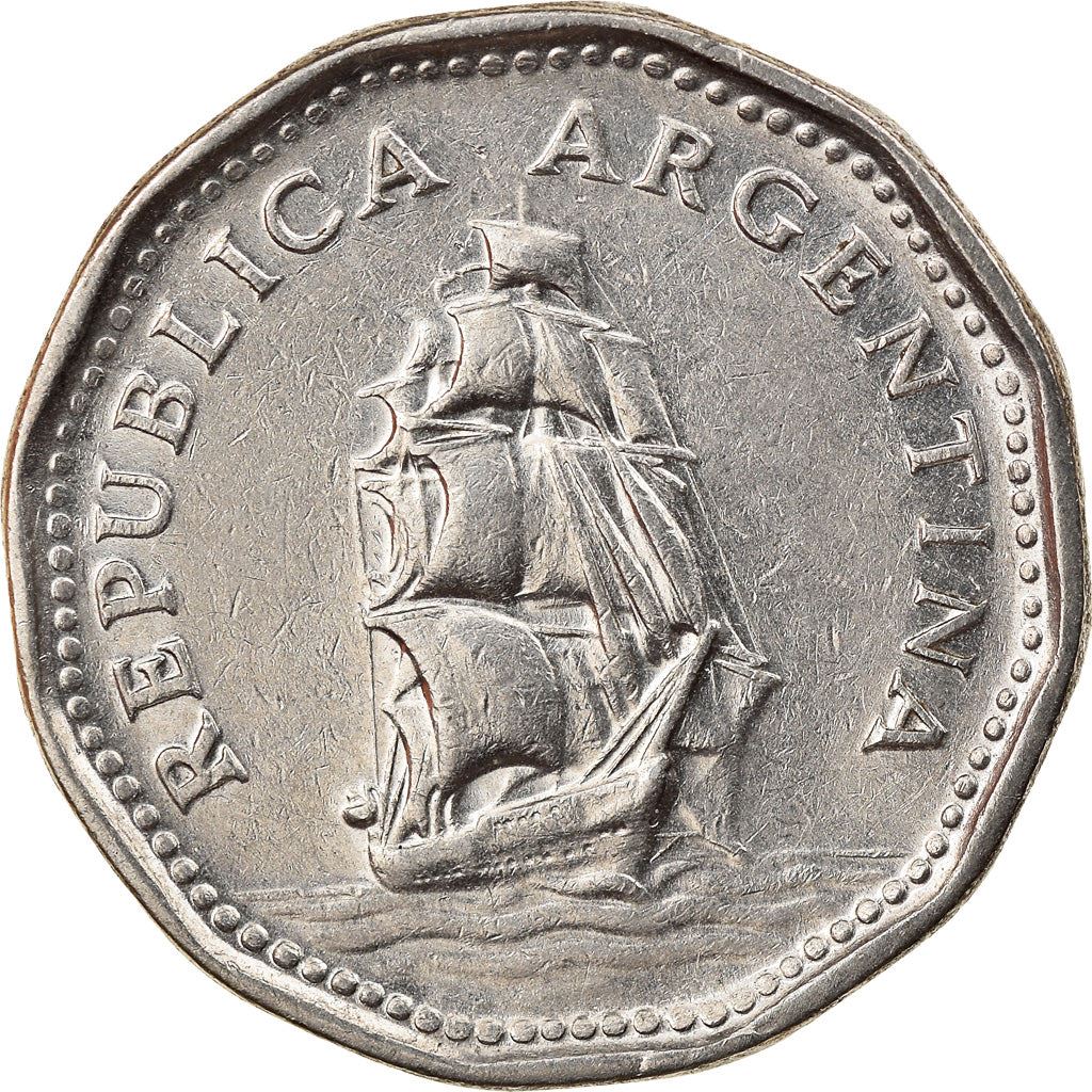 Argentina 5 Pesos | Sailing Ship | Argentina Armada Coin | KM59 | 1961 - 1968