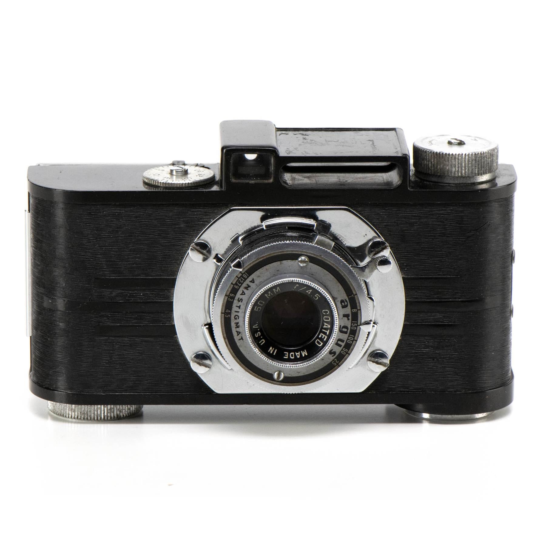 Argus A2B Camera | Argus anastigmat 50mm f4.5 lens | Black | U.S.A | 1939 - 1950