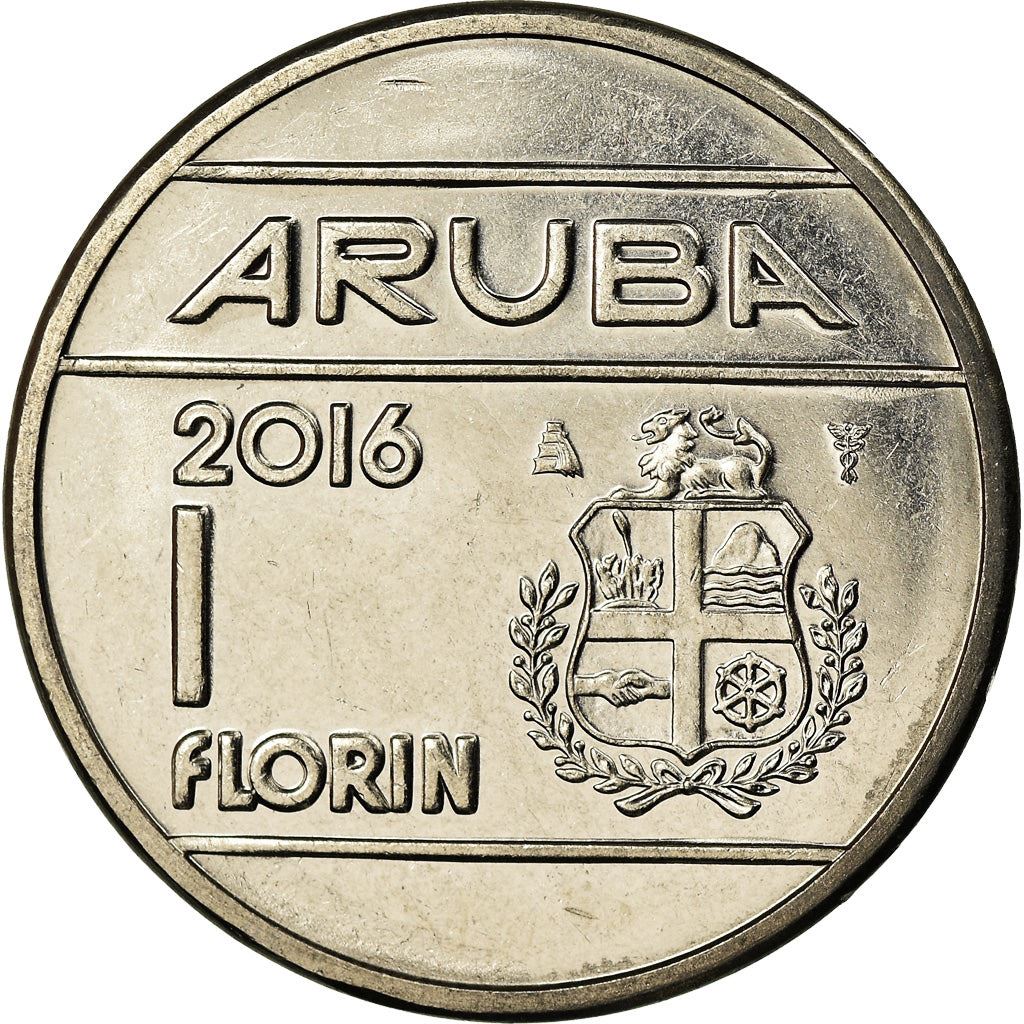 Aruba 1 Florin Coin | King Willem Alexander | KM56 | 2014 - 2018