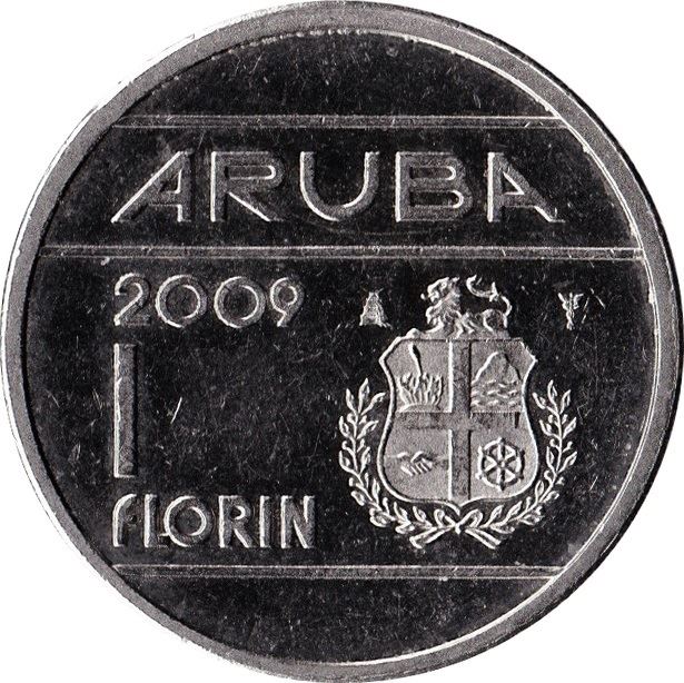 Aruba 1 Florin Coin | Queen Beatrix | KM5 | 1986 - 2013