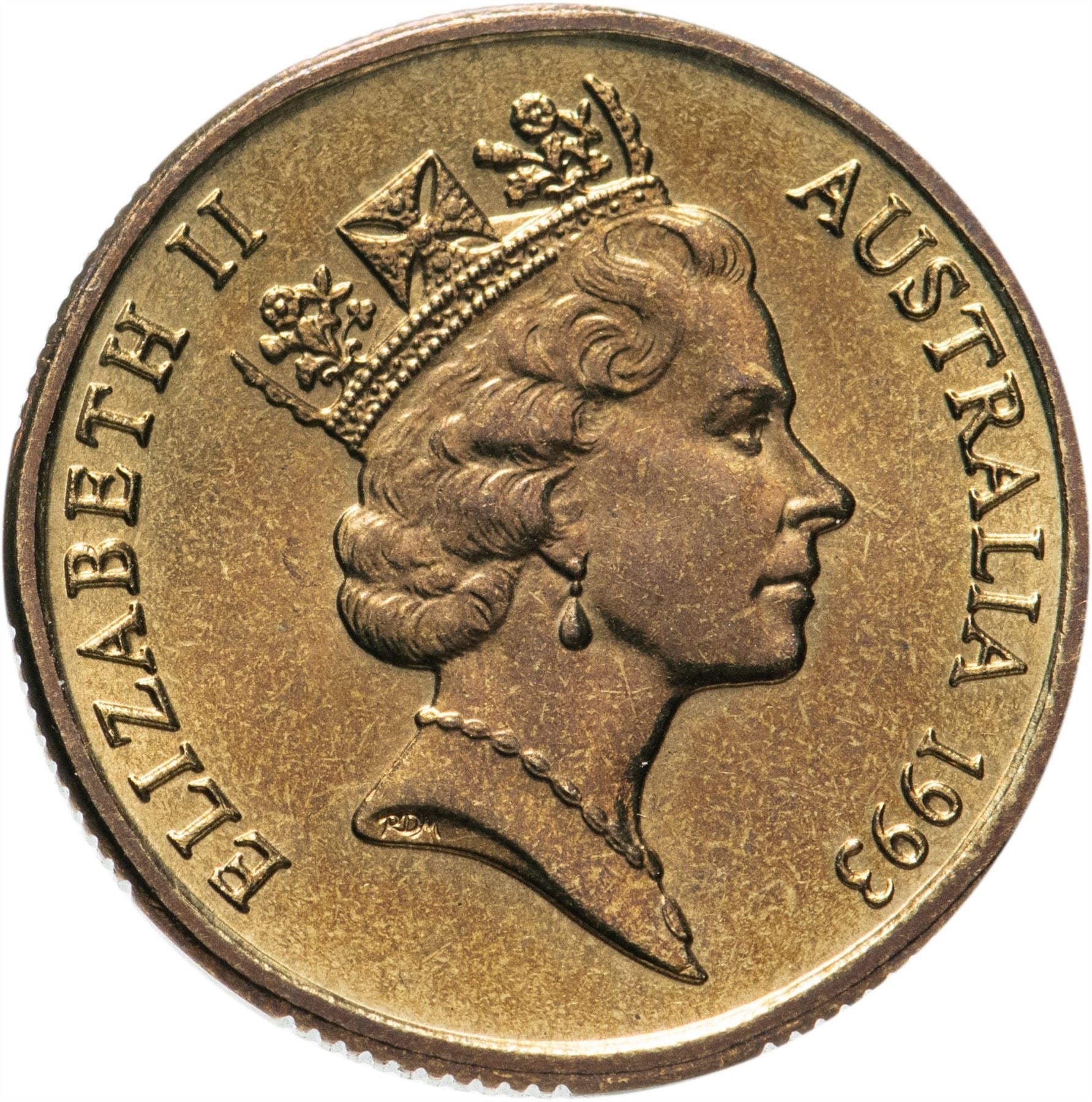 Australia | 1 Dollar Coin | Elizabeth II | Landcare Australia | KM208 | 1993