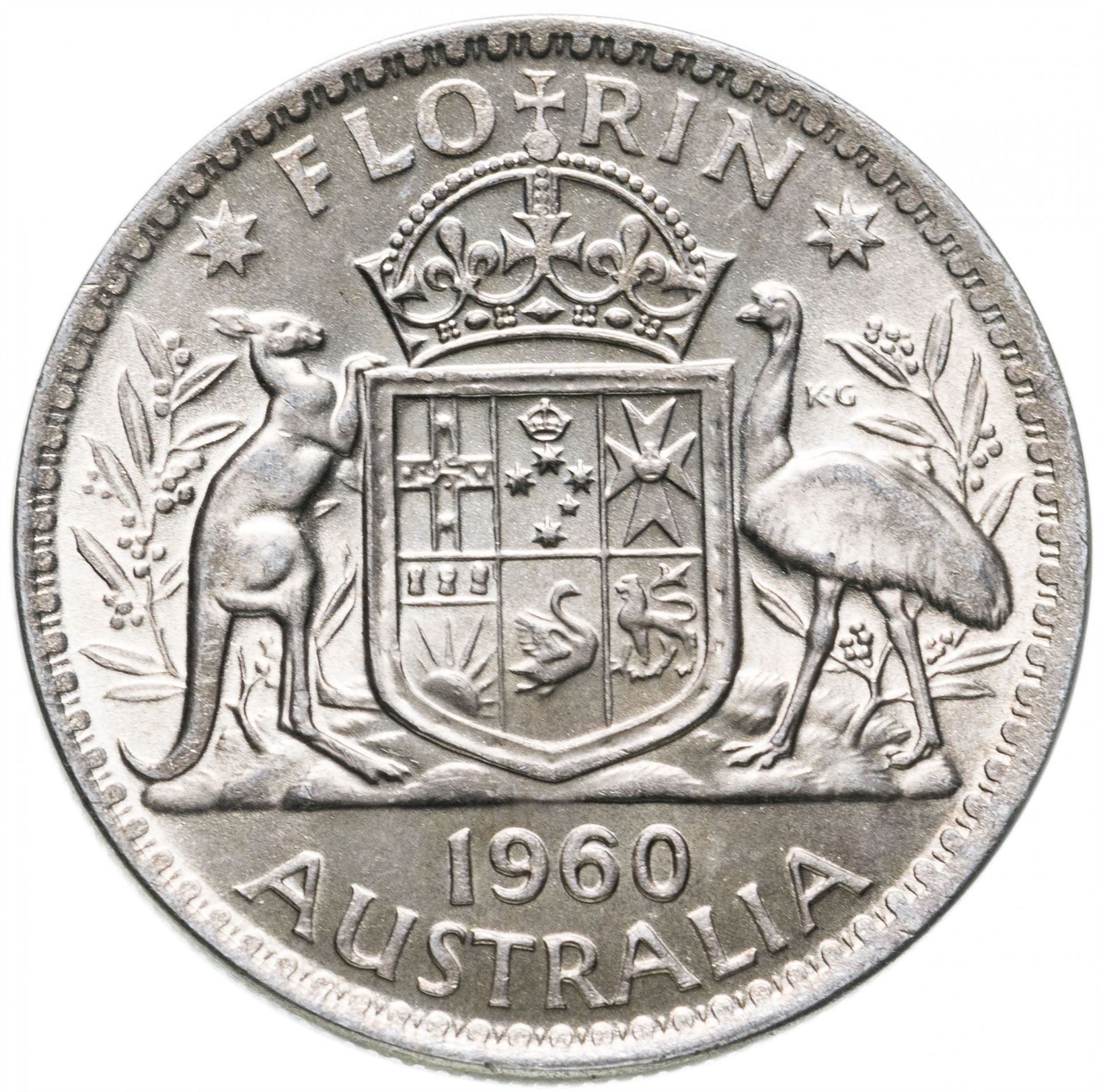 Australia | 1 Shilling Coin | Elizabeth II | Ram | KM59 | 1955 - 1963