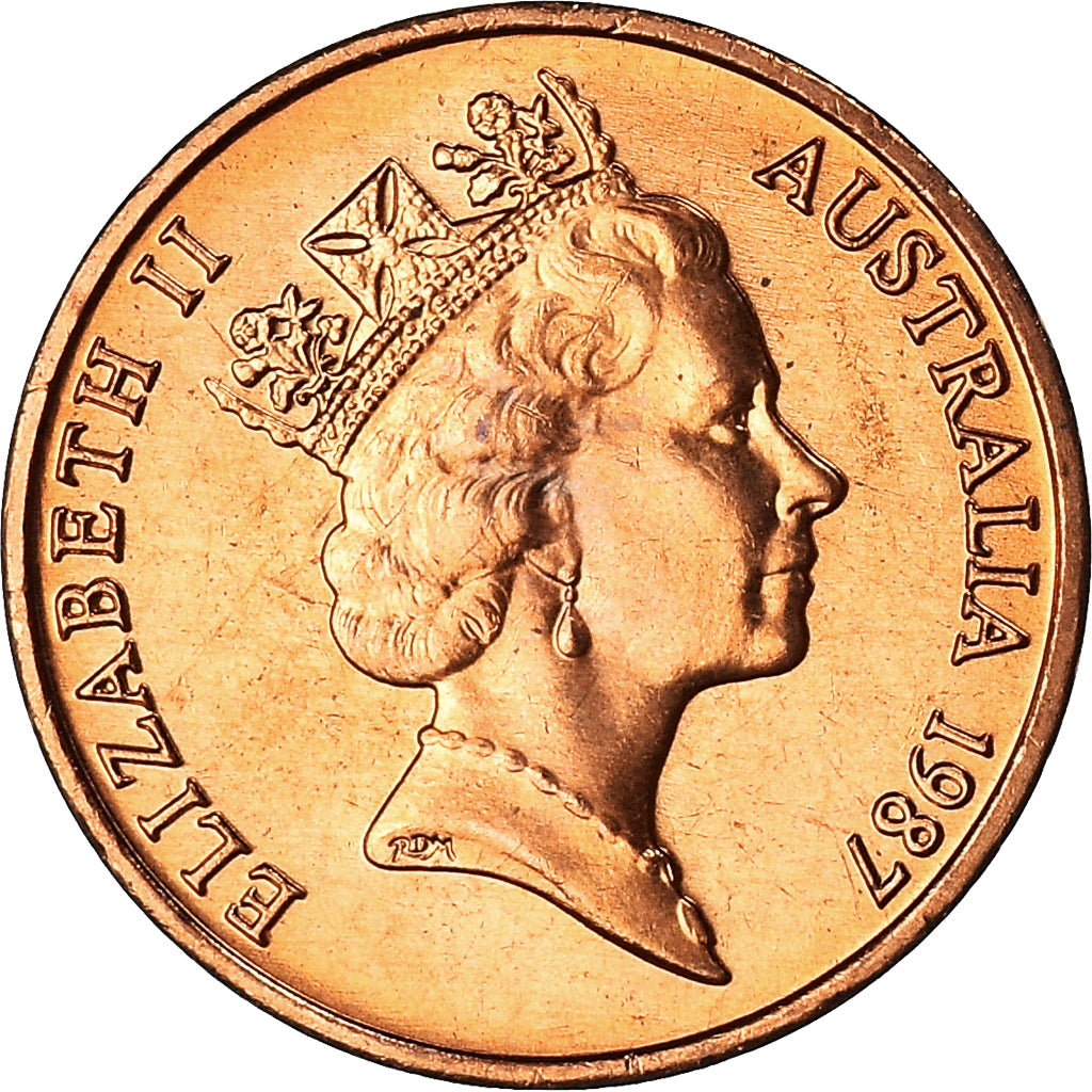 Australia Coin | 1 Cent | Elizabeth II | Feather tailed glider | KM78 | 1985 - 1991