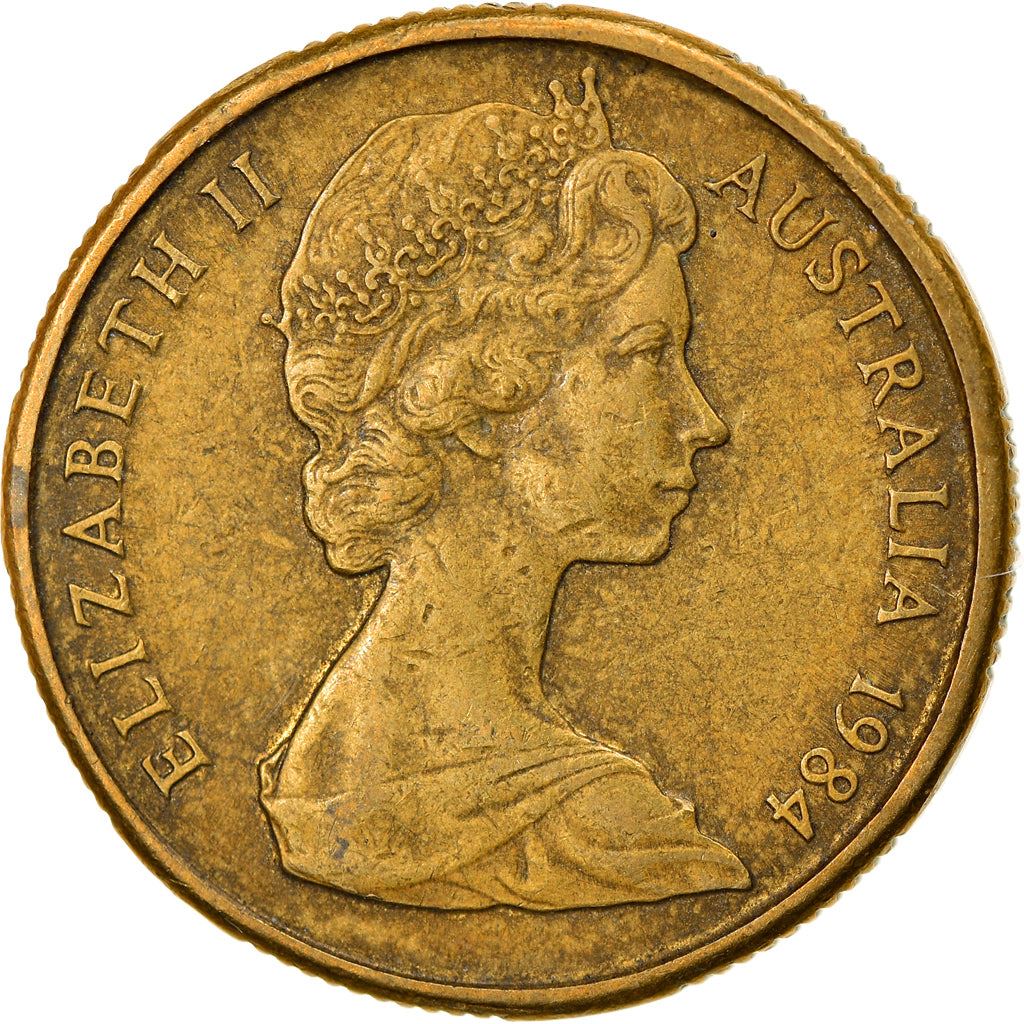 Australia Coin | 1 Dollar | Elizabeth II | Kangaroos | KM77 | 1984