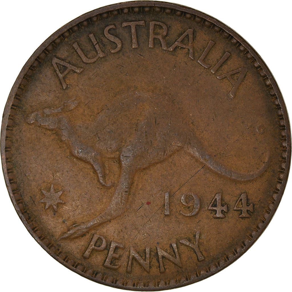 Australia Coin | 1 Penny | George VI | Kangaroo | KM36 | 1938 - 1948