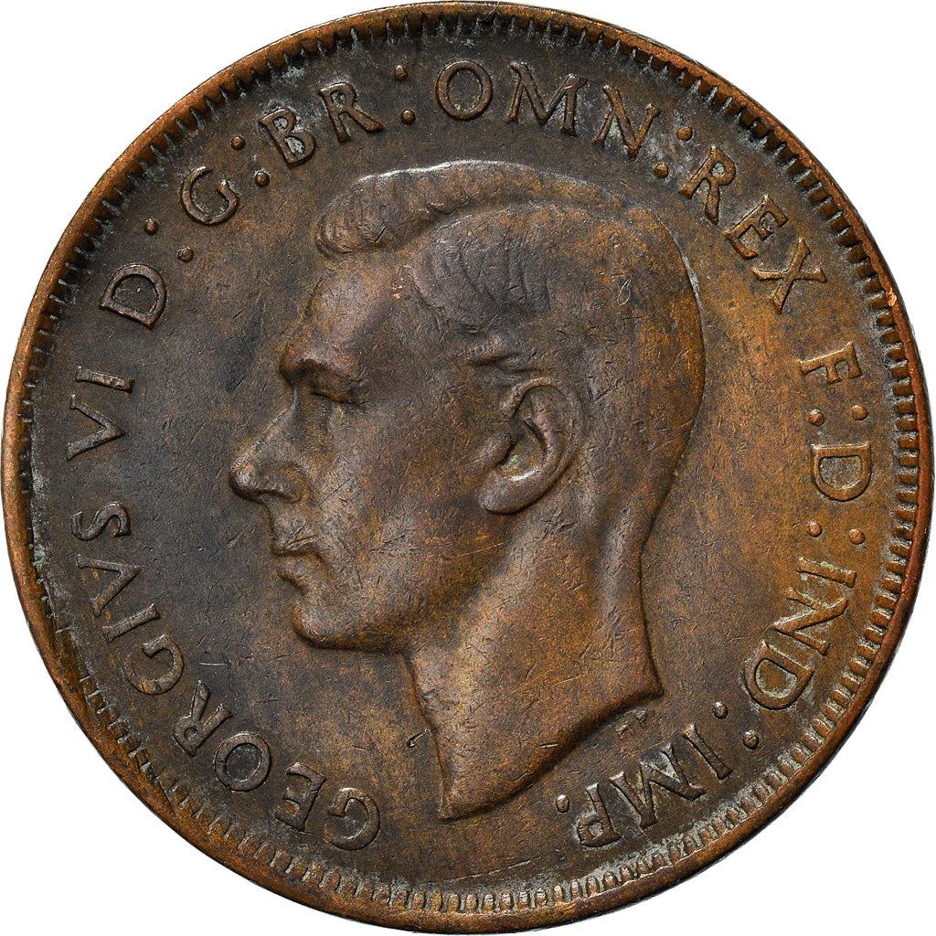 Australia Coin | 1 Penny | George VI | Kangaroo | KM36 | 1938 - 1948