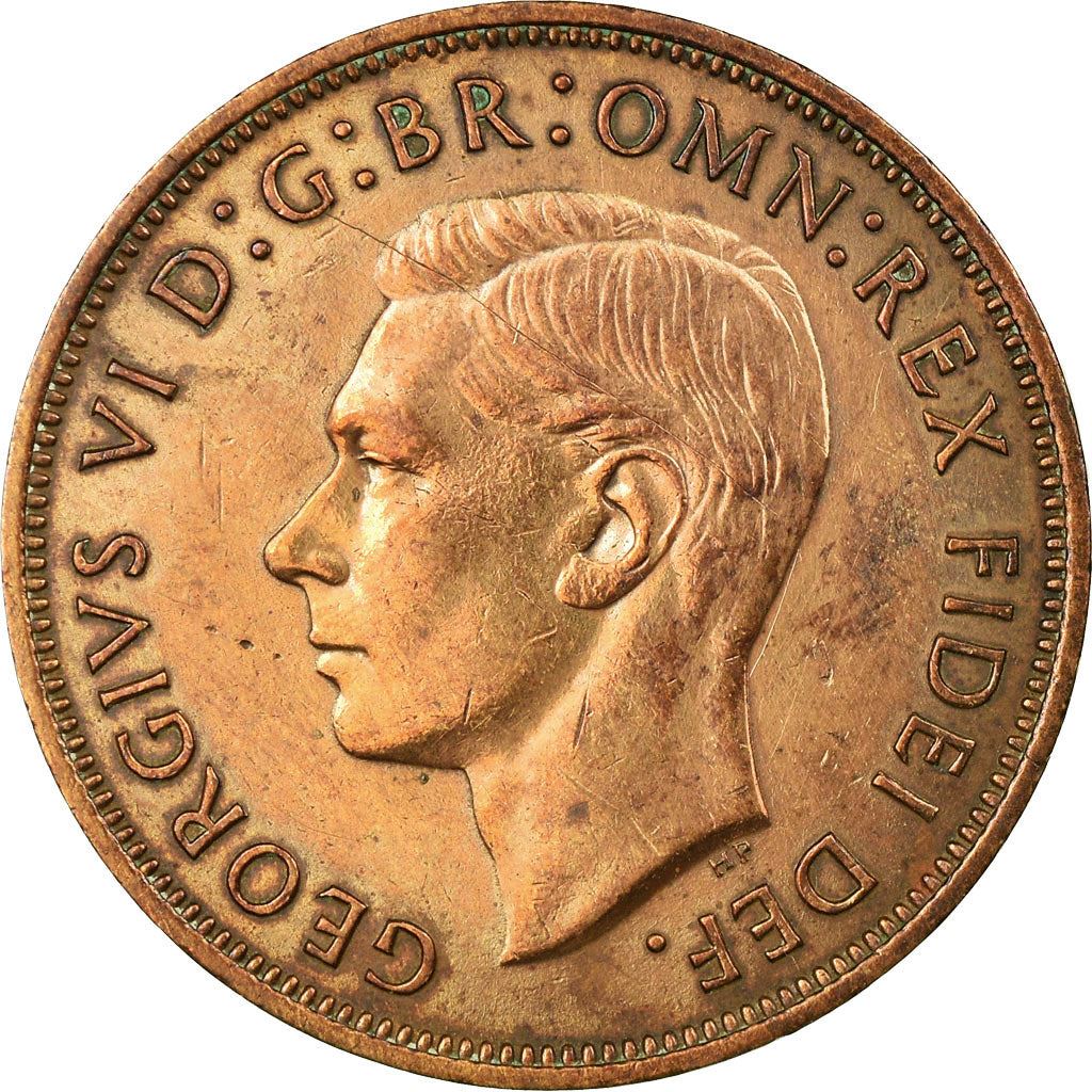 Australia Coin | 1 Penny | George VI | Kangaroo | KM43 | 1949 - 1952