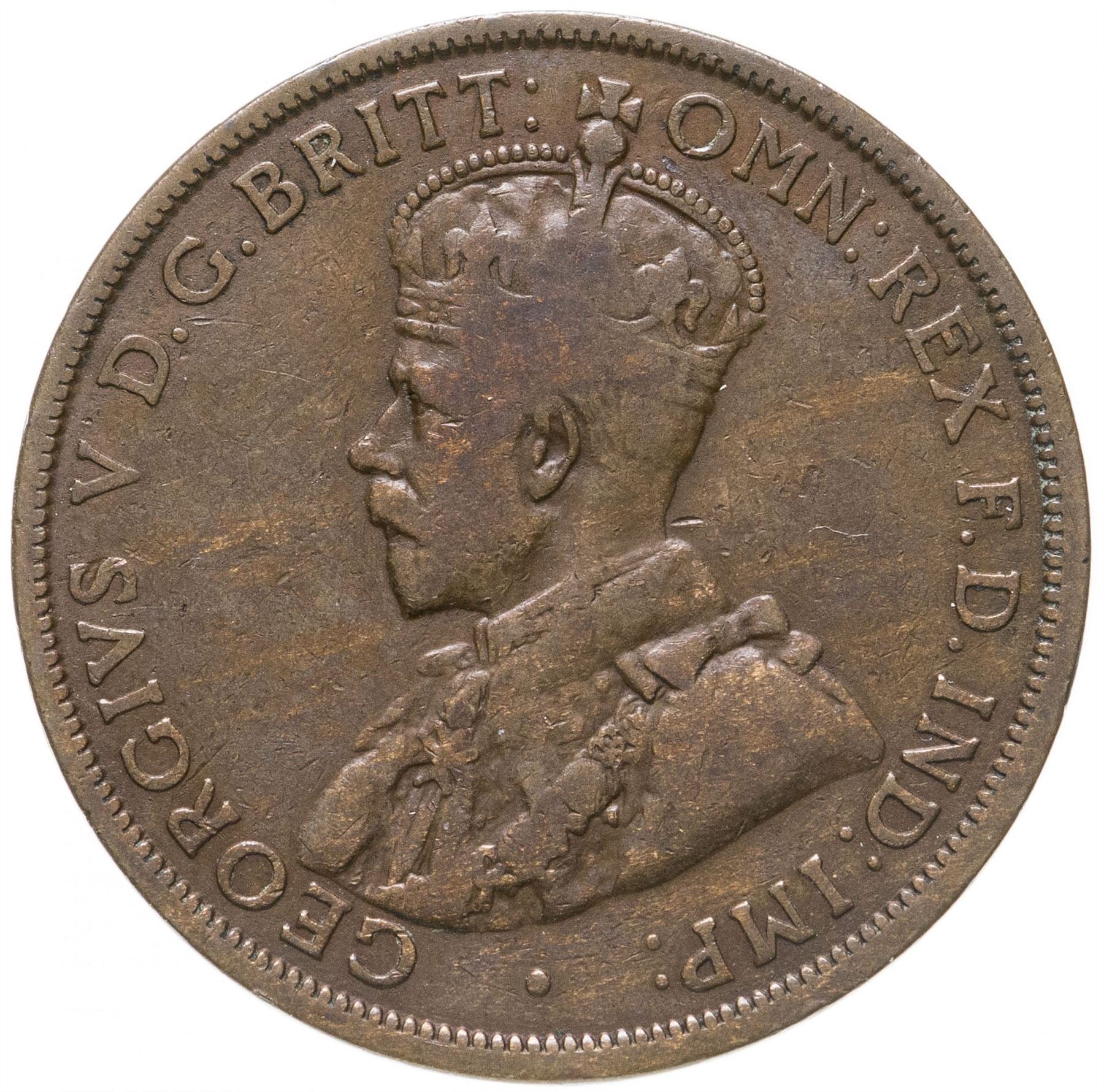 Australia Coin | 1 Penny | King George V | KM23 | 1911 - 1936